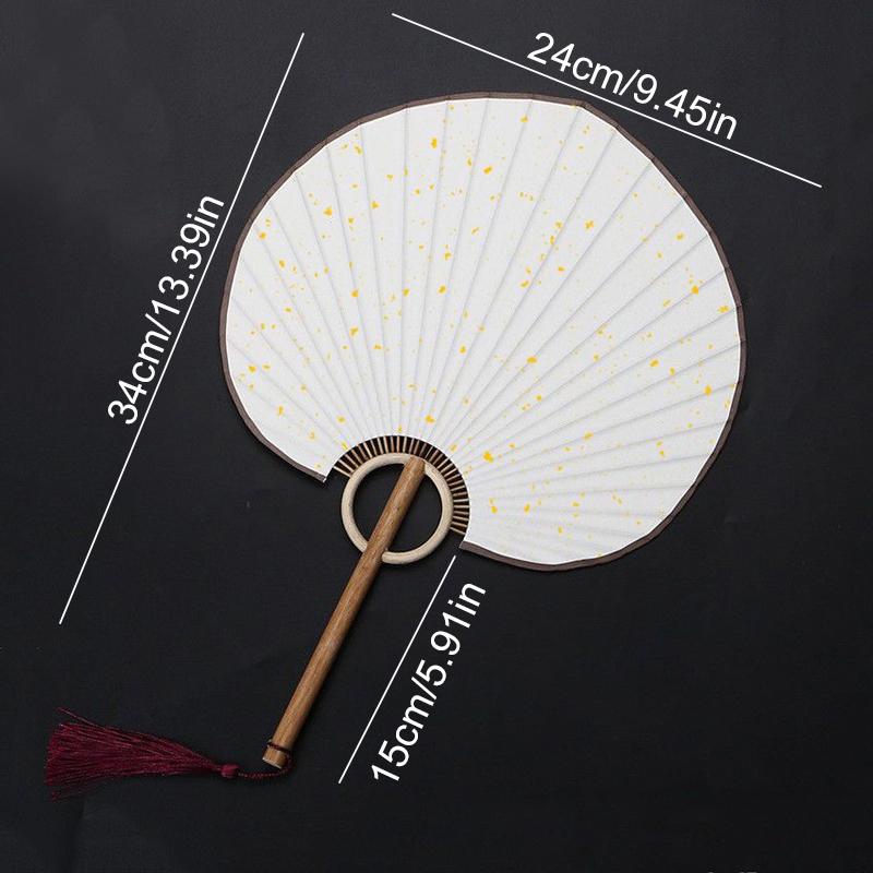 Элегантный и уникальный традиционный простой веер DIY искусство ручная роспись круглый квадратный высококачественная рисовая бумага