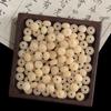 Natural Milk Yellow Bodhi Root Beads for DIY Jewelry and Buddhist Accessories