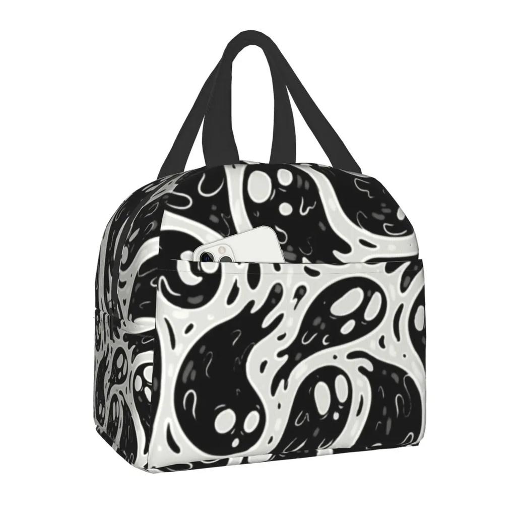 Индивидуальная Ведьминская Вещь Текстурированная Фиолетовая Сумка для Обед Женская Теплая Сумка-Холодильник Изолированные Ланч-Боксы для Детей в Школу