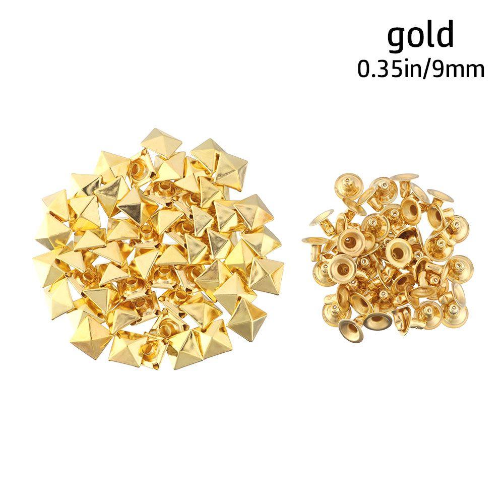 Обувь, декор сумки, аксессуары для одежды, фиксирующие шпильки в форме пирамиды, тканевые пуговицы, квадратные заклепки, металлические шипы