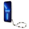 Etui do iPhone 13 Pro 6,1" Guess Przezroczyste Białe Perły
