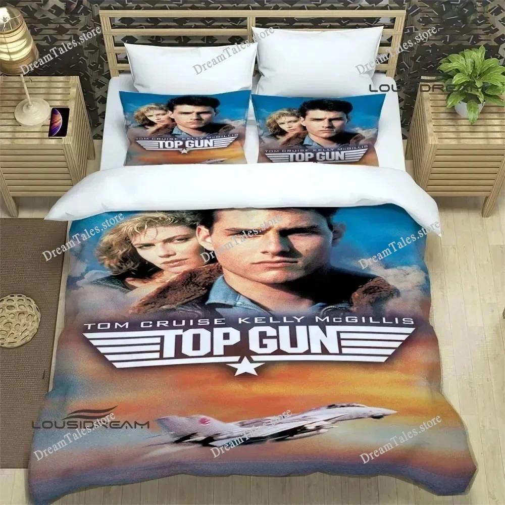 Постельное белье с принтом Top Gun Изысканный комплект постельных принадлежностей Комплект с пододеяльником Комплект с одеялом Постельное белье Роскошный подарок на день рождения741