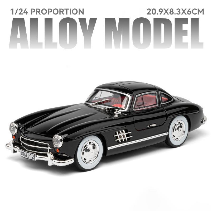 1:24 Металлическая модель автомобиля Mercedes-Benz 300SL 1936 года Игрушка Литье под давлением Металлический Литой Автомобиль Звук и Свет Игрушки Автомобили Для Детей Транспортное средство