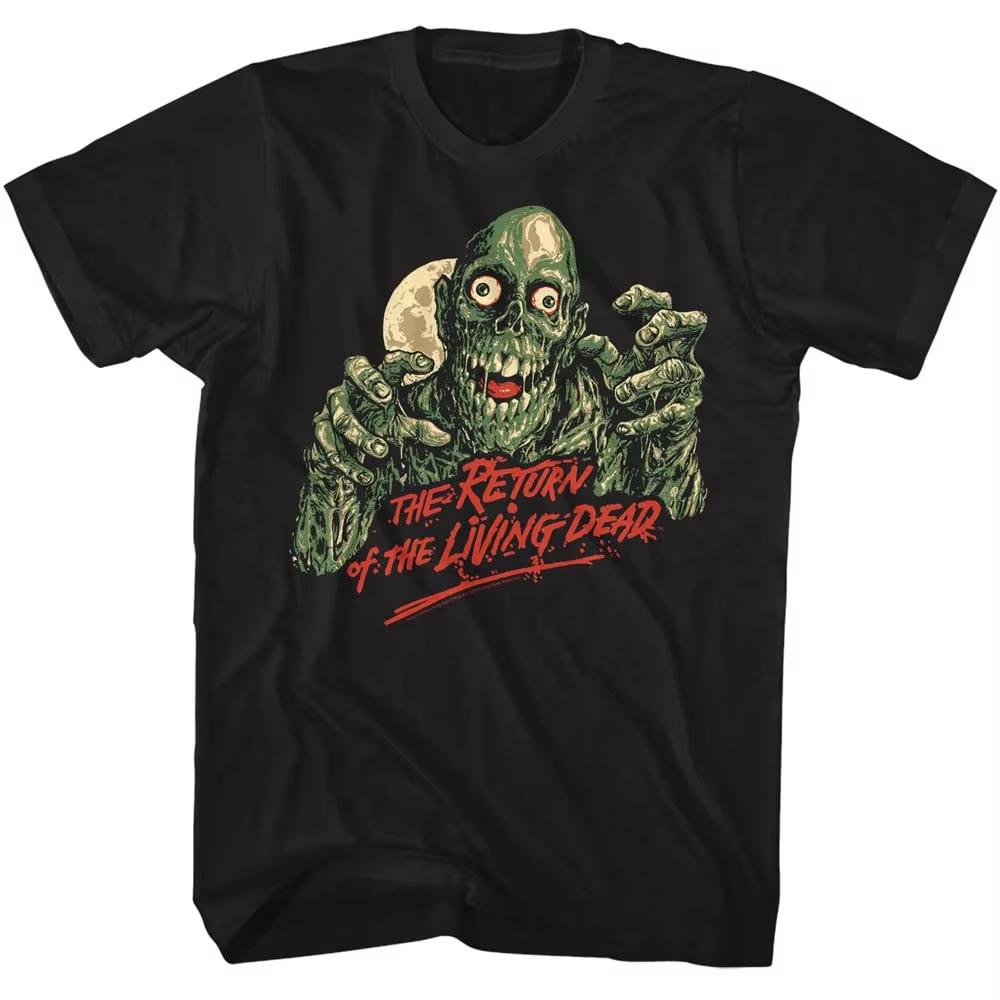 Футболка The Return of The Living Dead Унисекс Летняя Панк Зомби Хоррор Графическая С коротким рукавом Уличная Одежда Свободный крой Футболка для Фанатов Фильма