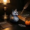 Миниатюрные фигурки в стиле Хоррор, 3D-печатная фигурка Волка и Утки, Коллекционная фигурка, Жуткий декор для рабочего стола с дикими животными на Хэллоуин, Декор для дома в темной эстетике