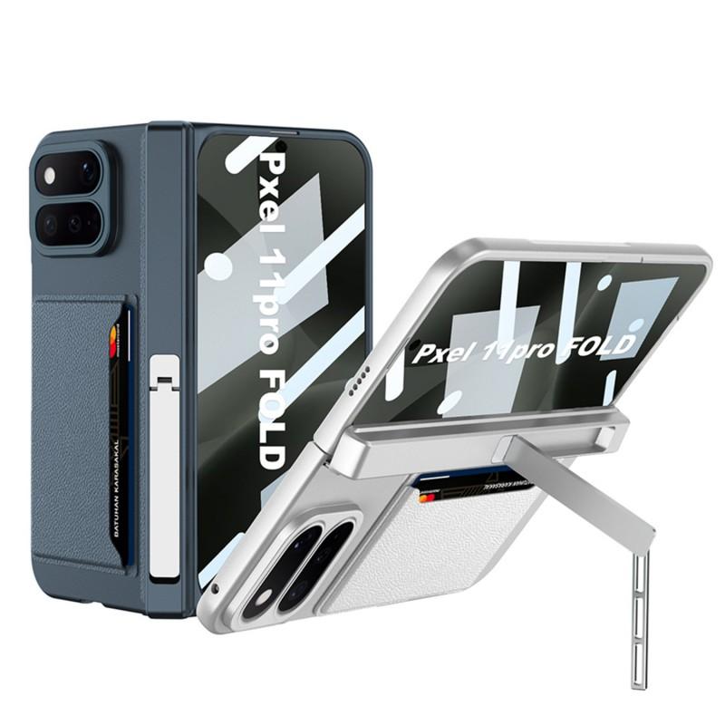 Google Pixel 11 Pro Fold Case With Card Slot Magnetic Stand Full Coverage PC Shell Business Style