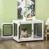 Dog Crate, incl. Soft Mat, 2 Doors, 2 Doors, Lockable, Steel, White, 94 x 60 x 71.5 cm