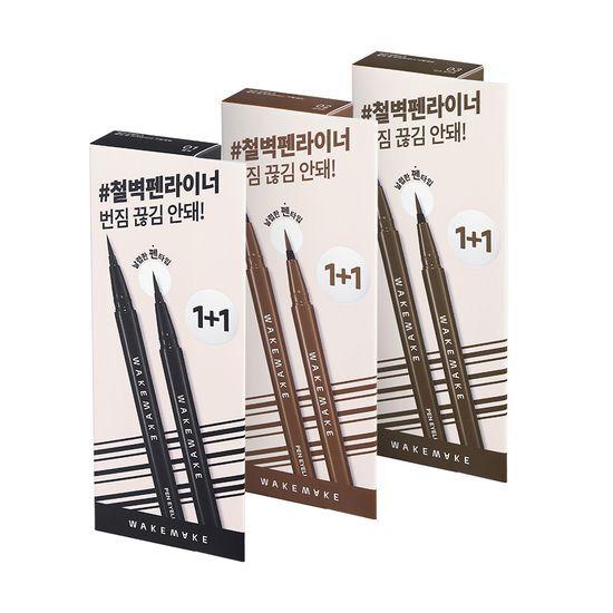 WAKEMAKE Подводка для глаз Iron Wall Pen 3 ЦВЕТА