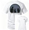 2026 Men Vintage Silhouette Character Graphic T Shirt Circular Art Back Print Crewneck Tees Unisex Black Oversized Short Sleeve