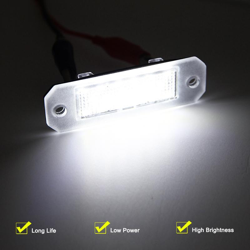 12V LED Number Plate Lamp For VW Transporter T5/T6 2003-2019 Caddy 2004-2017 White License Plate Light Assembly