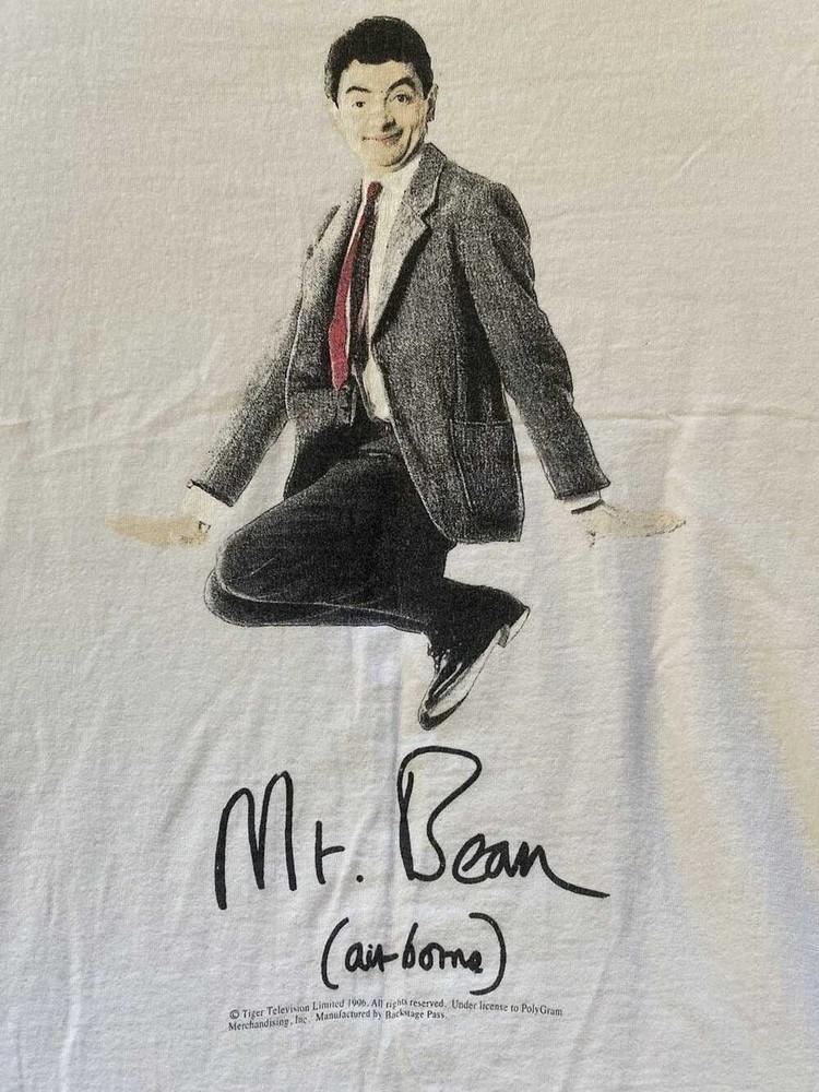 90s Mr Bean Airborne Shirt Short Sleeve White White Unisex VE023 Unisex T-Shirt