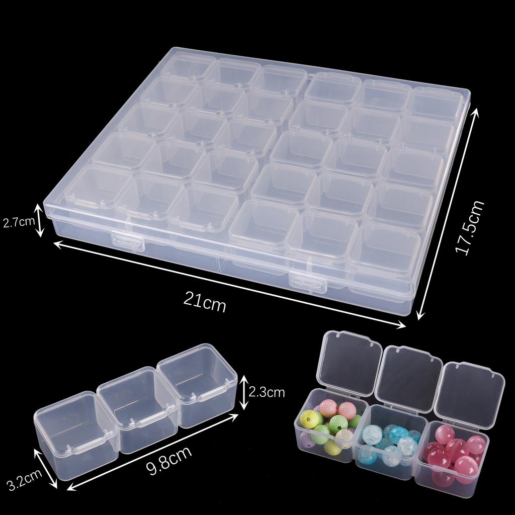 PP Material Multifunctional Portable Storage Box For DIY Bracelets Necklaces Jewelry Arrange Storage