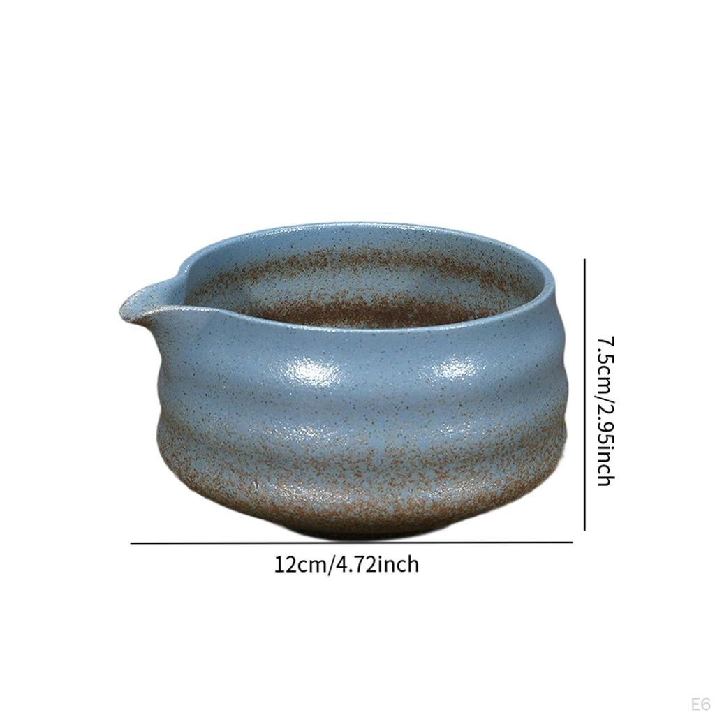 Керамическая чаша для матча, чашка для зеленого чая ручной работы с носиком для наливания, фарфор ручной работы