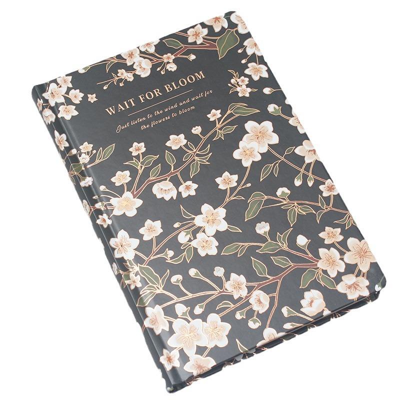 Набор блокнотов Blossom Холодное тиснение Цветок A5 Цветные страницы Дневник Культурный подарок для