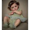 22-дюймовая милая кукла Tutti Reborn 60 см, ручная работа, имитация волос с корнями, одежда для кукол, красивая трикотажная одежда, хлопковая кукла возрождения тела, детская игрушка-партнер