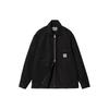 Carhartt WIP SS24 Rainer Shirt Jacket With Square Label And Chest Pocket Long Sleeve Men Jacket Black I033276-89-GD