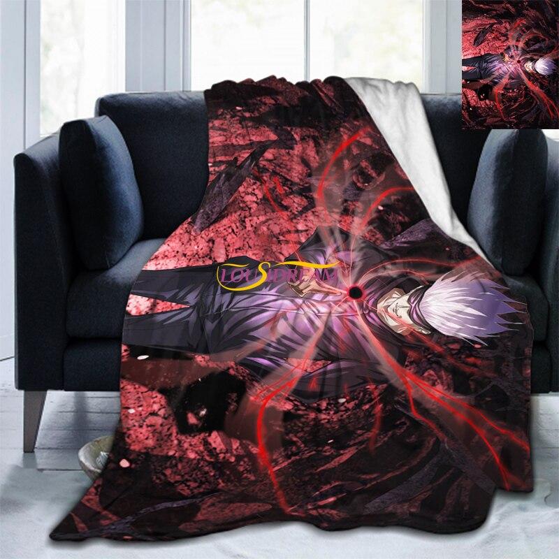 Anime Jujutsu Kaisen Soft Throw Blanket Throw Blanket Soft Cartoon Printed Bedspread Bedspread Sofa Gift Tv Blanket