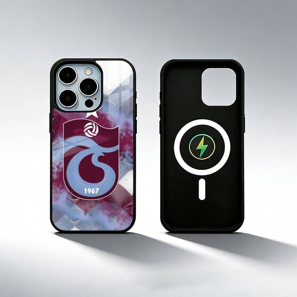 Чехол для телефона Trabzonspor для iPhone 17, 16, 15, 14, 13, 12, 11 Plus, Pro Max Магнитный для Magsafe Беспроводная зарядка