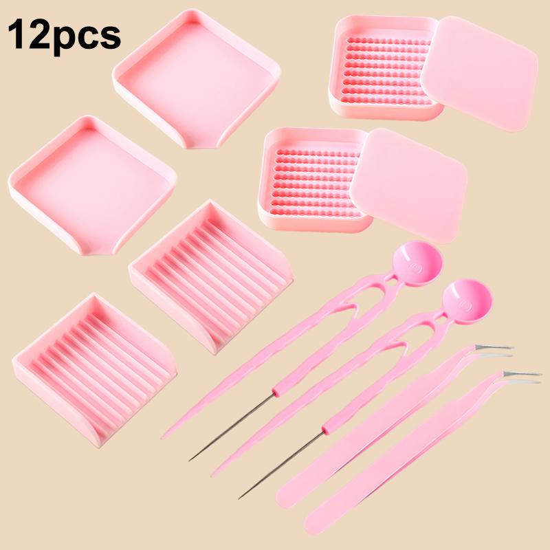 12Pcs/set Tweezers Hama Beads Clip Handmade DIY 2.6mm Tool Artifact Pen Needle Shovel Plate Tweezers For Hama Beads Tools