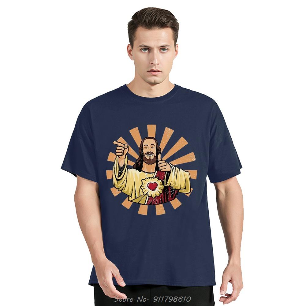 Винтажная футболка Buddy Christ 90-х годов, крутой Иисус, религиозная, христианская, для фитнеса, распродажа, унисекс, футболка с О-образным вырезом