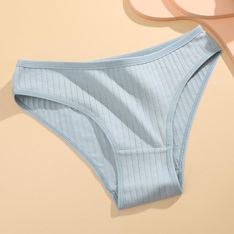 FINETOO Хлопковые трусики, женские однотонные трусики для женщин, сексуальные трусы, женские трусы M-XL