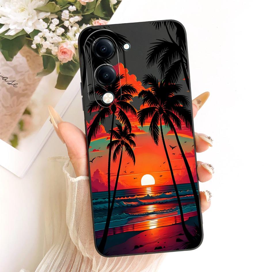 Чехол для Vivo Y04 Y29s Y19e Y19 2025 Обложка V2430 V2446 V2432 Милый Мультяшный Кот Кролик Мягкий Чехол для Vivo T4 Lite V2509 Защита
