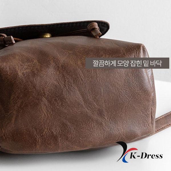 Винтажный кожаный рюкзак с клапаном, мини-рюкзак (2 цвета)