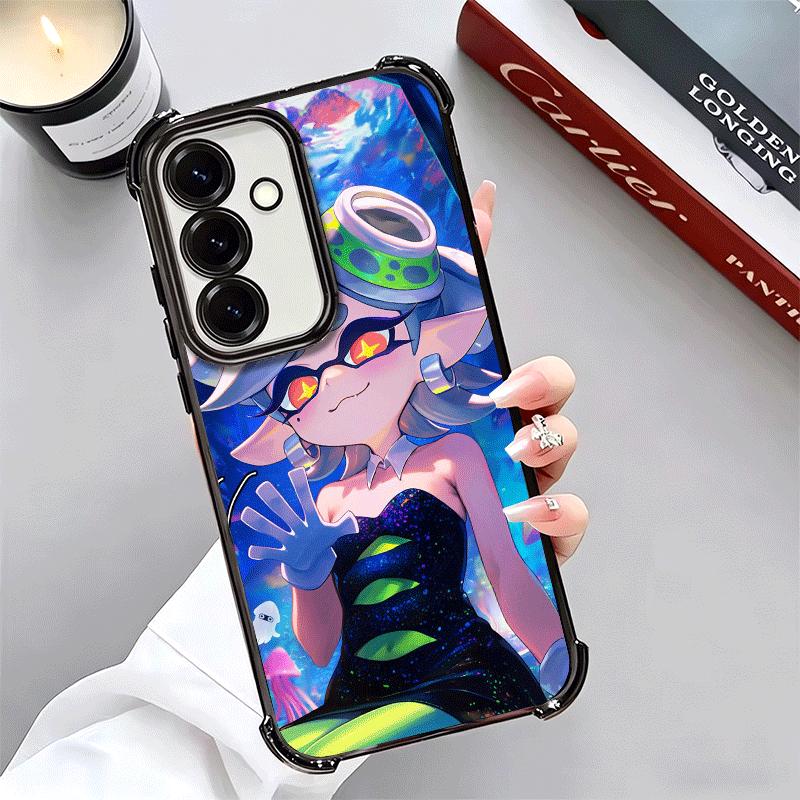 Игровой чехол S-Splatoons с покрытием для телефона Samsung A17 A07 A37 A57 A16 A56 A15 A55 A14 A54 A13 A53 A26 A36 A25 A35 A24 A34 A23 A33