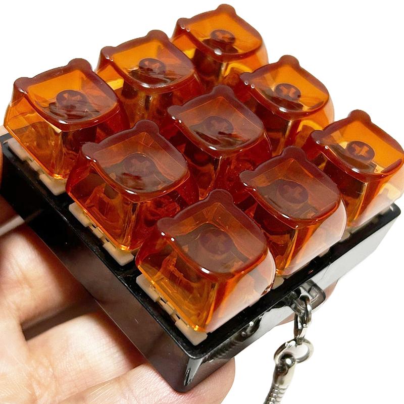 1/9 Keys Mechanical Keyboard Axis Tester Button Keycap Keychain Keyboard Keychain Toy Finger Keyboard Caps Toy