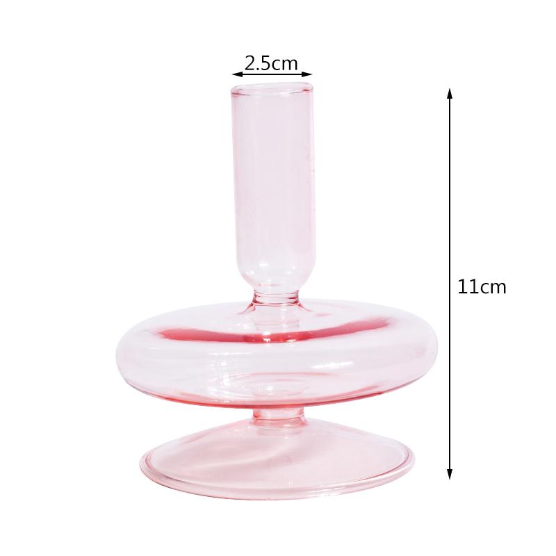 Скандинавские стеклянные подсвечники для вечеринки, стеклянная ваза, украшение для дома, подсвечник на день рождения, подсвечник, воск, Portavelas Decor