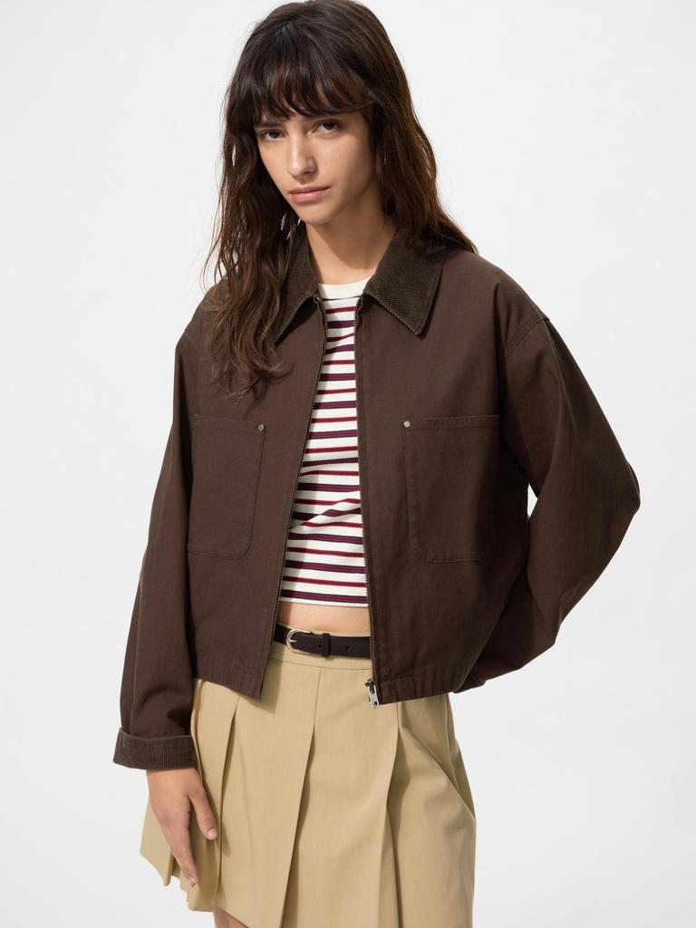 Uniqlo Короткая куртка на молнии в японском стиле