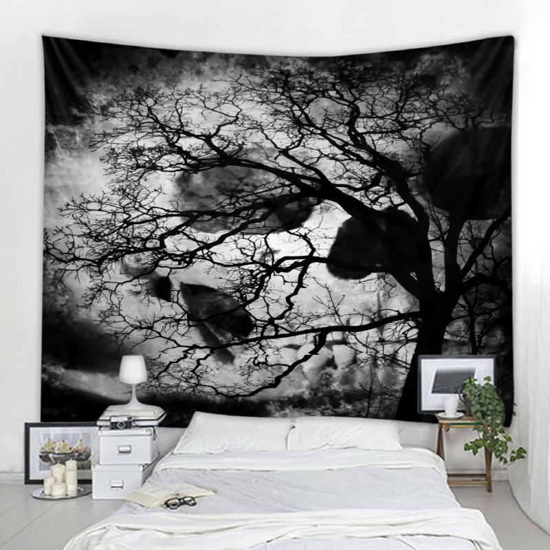 Темный ужас скелет призрак фон украшение гобелен занавес настенное покрытие хэллоуин