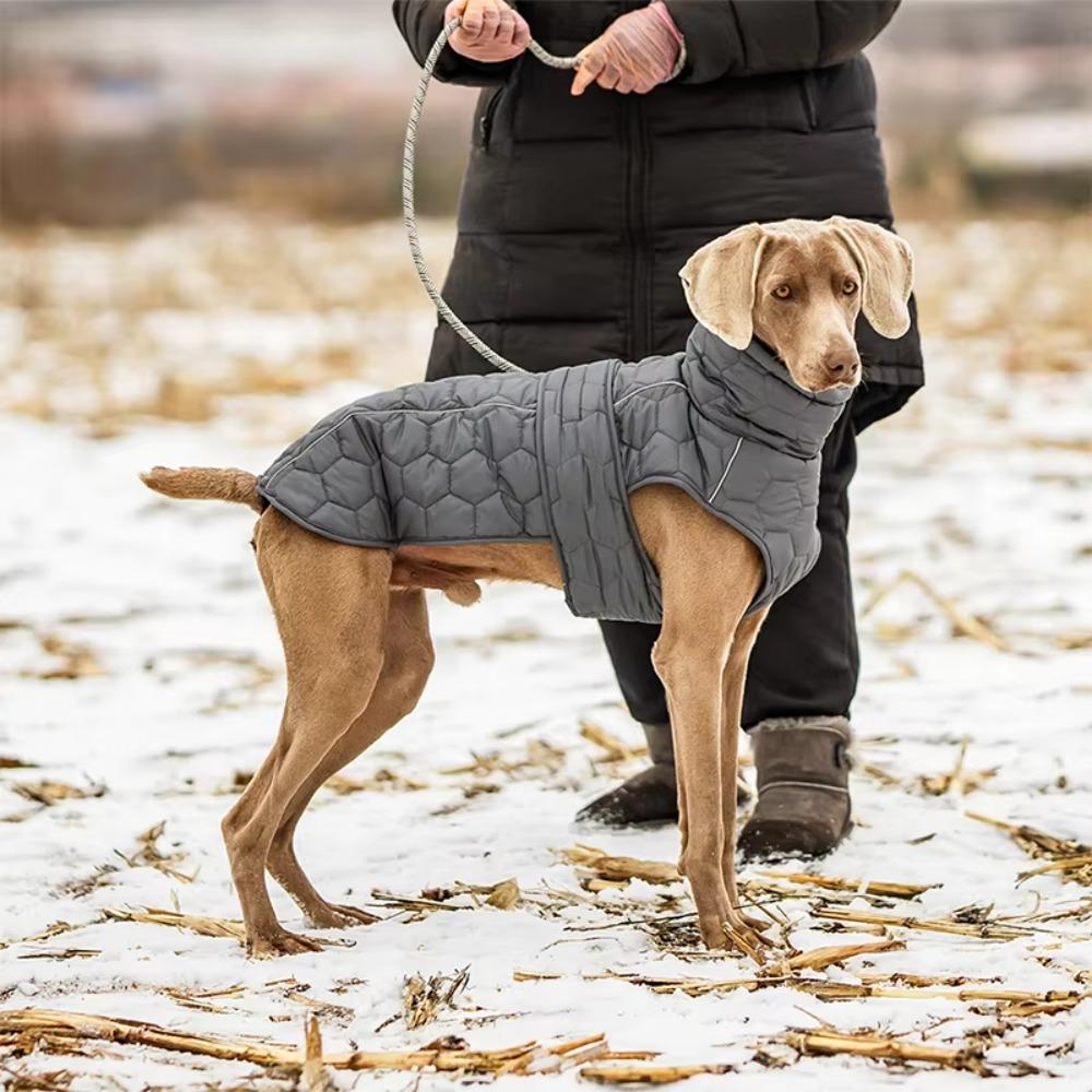 Reflective Strip Dog Vest Jacket High-neck Design Dog Turtleneck Winter Dog Clothes Winter