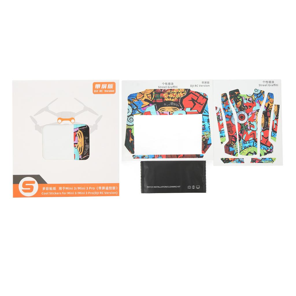 Наклейка для радиоуправляемого дрона, съемная, ПВХ, защита от царапин, яркие цвета, точная резка, скин-пленка без пузырьков для