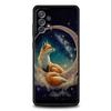 Чехол для телефона с лисой для Samsung Galaxy A15 A14 A25 A54 A34 A51 A71 A72 A73 A32 A52 A52S A11 A21S A31 A41 5G Мягкий чехол-сумка