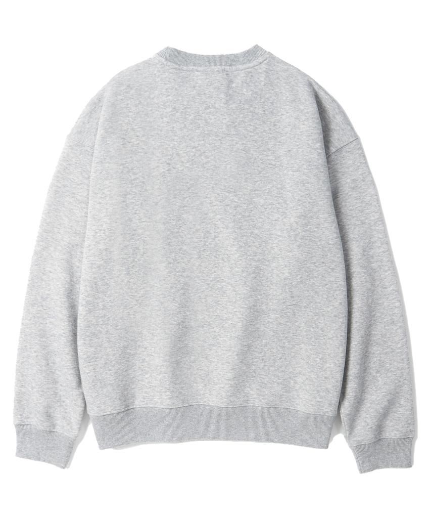 KULTE Twill Arch Logo Crewneck M.Grey