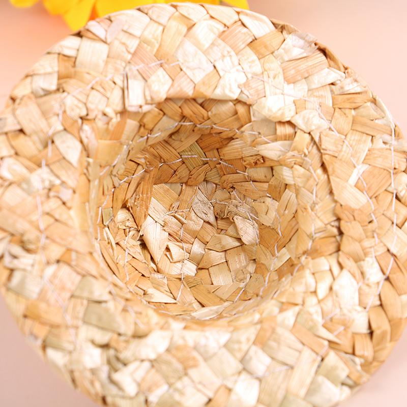 2 шт., ручная работа, маленькая соломенная шляпа, украшение для куклы, аксессуары для ювелирных изделий своими руками