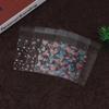 100Pcs Transparent Heart Bags Candy Cookie Self Adhesive Pouch Storage Package