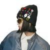 Шапка-бини Clape Knit для холодной погоды, зимняя, однотонная, плотная, с пуговицами, ручной работы, теплая, шапка, теплая, эластичная, цвет, модная, красочная, для улицы,