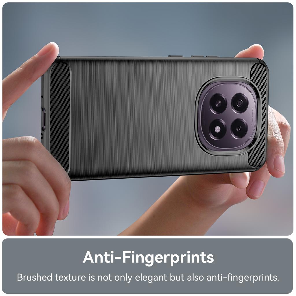 For Oppo F29 5G Case Protective Phone Cover Carbon Fiber Texture Brushed