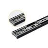 2Pcs Metal Buffer Drawer Slides 8-22" Track Width 45mm Mute Three-Section  Rail Sliding Furniture Hardware Fittings