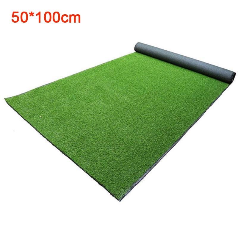 Simulation Lawn Thick Artificial Grass Carpet Non-slip Green Grass Mat for Kids Pet Indoor Outdoor Garden Courtyard Decoration