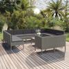 Day and Night - Day and Night Garden Furniture Set 12 Pieces and Gray Synthetic Rattan Cushions