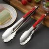 Food Tongs for Cooking Camping BBQ Lightweight Kitchen Pliers Stainless Steel Heat-Resistant Serving Tongs for Restaurants Home Kitchens Picnics