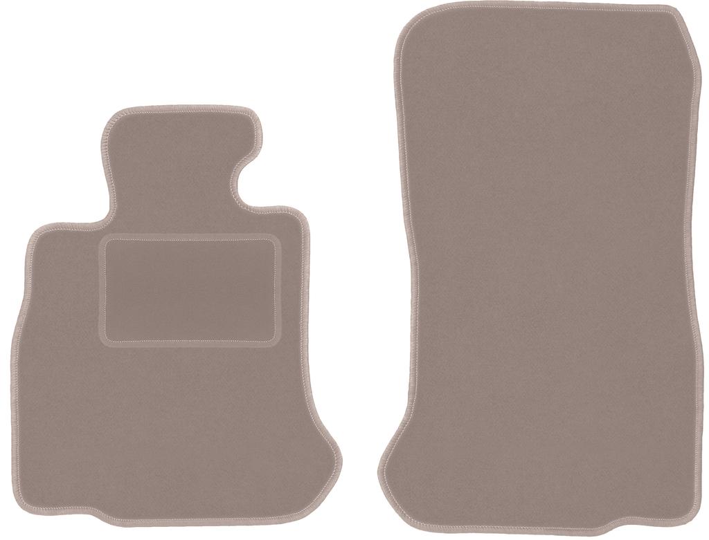 Beige front floor mats for: BMW 6 F12 Cabrio (2011-2018)