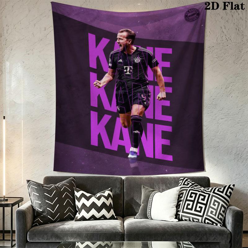 Harry Kane Icon Wall Hanging Printed Fabric Blanket Decorative Tapestries for Bedroom Living Room Home Decor