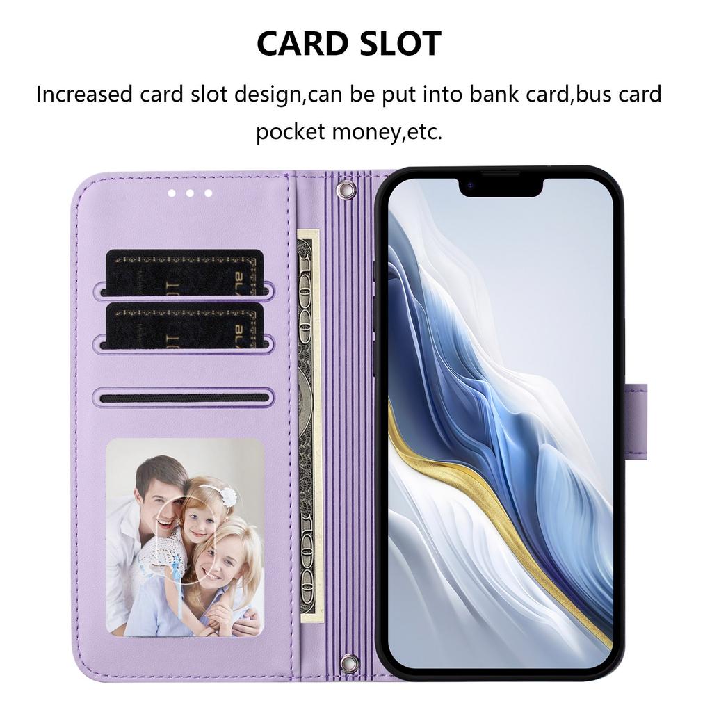 Чехол для Samsung Galaxy S26 Ultra со слотом для карт, подставкой, из ПУ-кожи + ТПУ