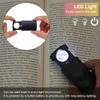 ABS Black Handheld Pull Type Jewelry Magnifier 30X Small Pocket Magnifying Glass with LED Light Source