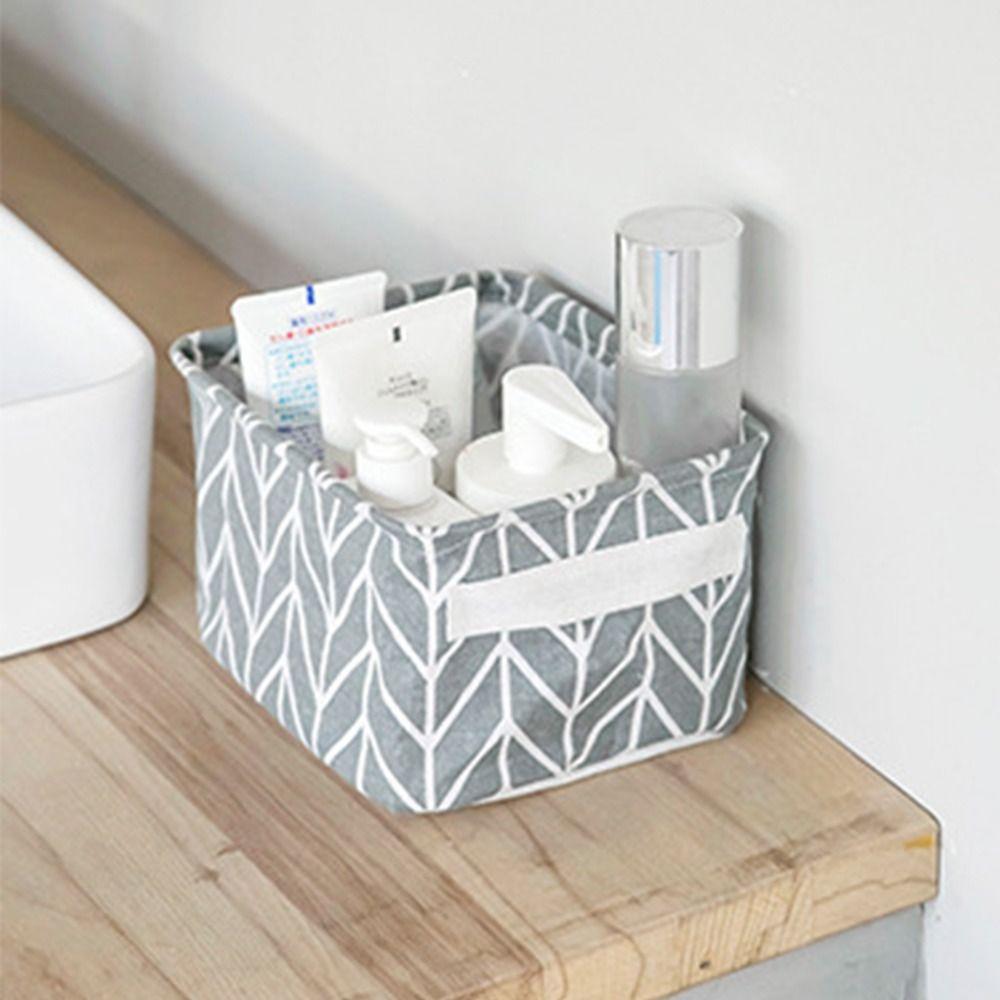 Хлопково-льняной ящик для хранения нижнего белья, настольный ящик для хранения, органайзер для косметики и книг, корзина для хранения