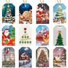 24pcs Packaging Accents Christmas Decorative Tags Snowman Holiday Gift Labels  Christmas Party
